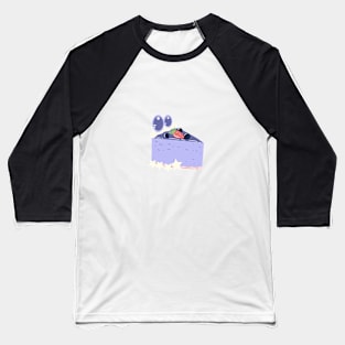 Cake Slice Dark Purple Ver Baseball T-Shirt